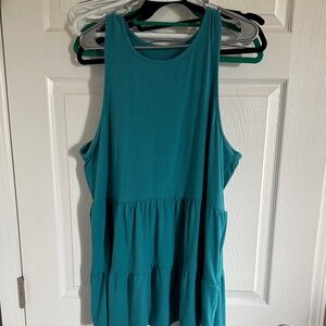 Torrid - Teal Super Soft Ribbed Knit Sleeveless Women's Blouse